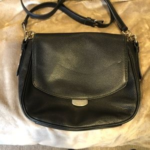 Kate spade pebbled leather crossbody saddlebag